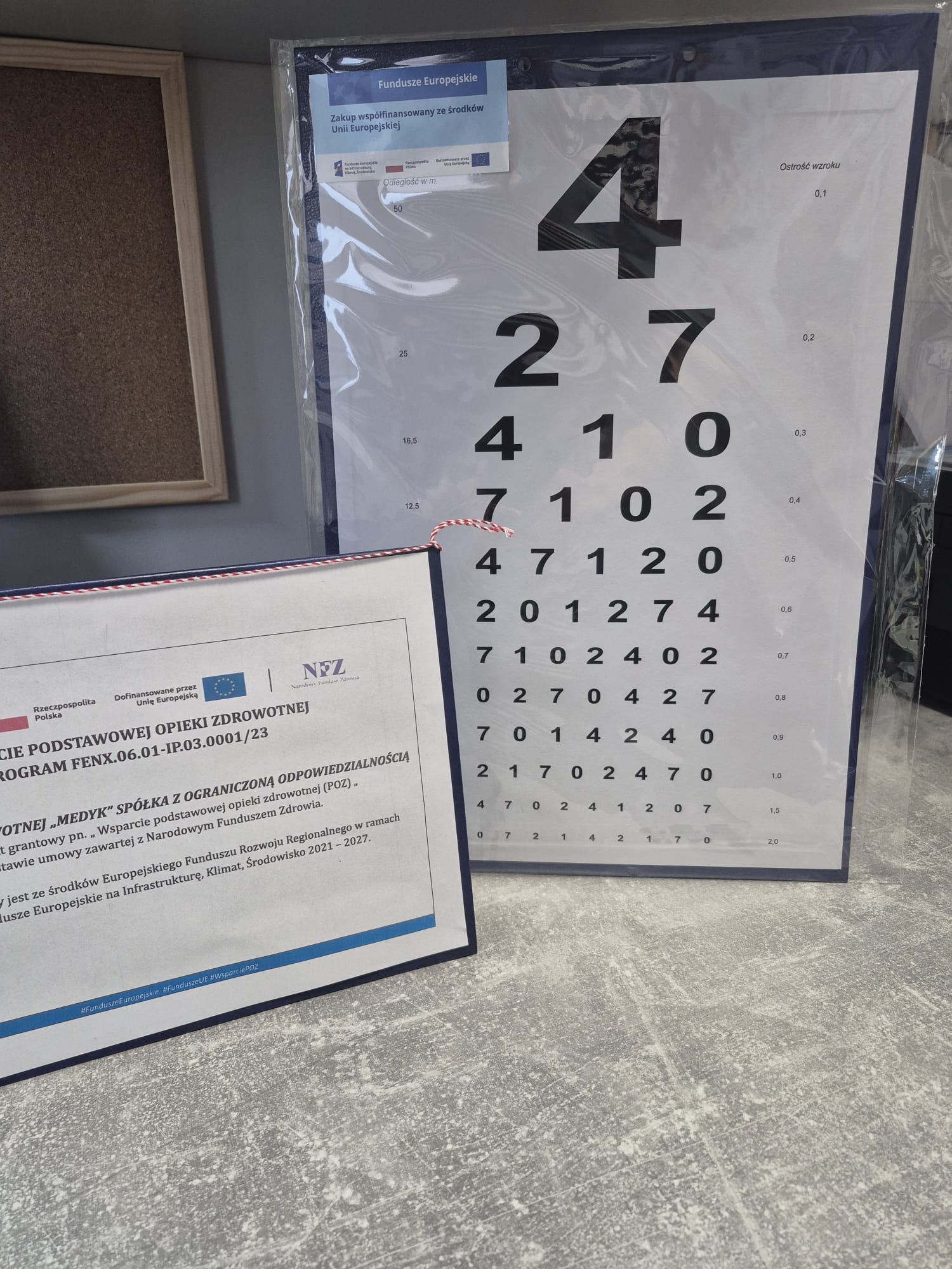 Tablica do badania ostrości wzroku